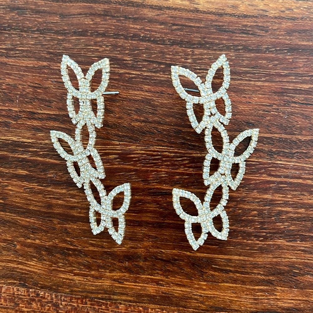 Butterfly Ear Climber Earrings